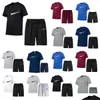 Erkek Trailtsits Yaz Açık Moda Erkek ve Kadın Şortları Spor giyim Seti Kısa Kollu T-Shirt Baskılı Takım Marka Giyim İki Pie Dhol1