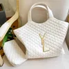 Übergroße gesteppte Schaffell -Einkaufstasche Klassische Farbe große Kapazität Women Stilvolle Umhängetasche mit Frauen Casual Beach Bag Crossbody Tasche