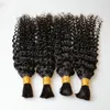 Yirubeauty Brazilian Human Hair Bulks Kinky Curly 8-30inch Natural Color Peruvian Indian Hair Products