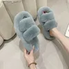 Slippers Fashionable high-end luxury fur women's fur shoes Wedge Plus size 35-42 high boots Autumn and winter indoor casual and warm fur slippers Z230805