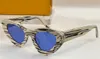 Occhiali da sole Cat Eye bianchi grigi Occhiali da sole estivi da donna gafas de sol Sonnenbrille UV400 Eye Wear con scatola