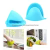 Oven Mitts Microwave Anti- Sile Heat Resistant Gloves Take Clamp Bowl Clips Thicken Kitchen Baking Tools Drop Delivery Home Garden Din Dhefb