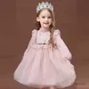 Jurken voor meisjes Baby kinderjurken voor meisjes Nieuwe lente babymeisje prinsessenjurk Familie-outfits Jurken met lange mouwen voor kinderen