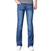 Heren Jeans Heren Micro-trompet Blauw Slim Stretch Koreaans Getij Maat 26-30 31 32 33 34