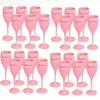 NEW Acrylic Veuve Pink Orange Champagne Flutes Wholesale Party Wine Glasses Cups FY5883 JY18