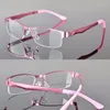 Sunglasses Frames Unisex Vintage Business Optical Glasses Frame Ultra Slim Alloy Half For Men Women Myopia Hyperopia Computer Spectacles