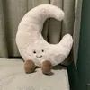 Pluche Kussens Kussens Ins Pluche Gele Zon Witte Maan Vorm Kussen Gevuld Kawaii Sierkussen Woondecoratie Meisje Kamer Kussen Verjaardagscadeau 230804