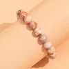 Strand 4/6/8/10mm Natural Stone Beads Bracelet For Women Men Aquamarines Jades Jewelry Agates Elastic Bangle Bracelets