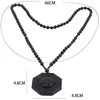 Pendant Necklaces Obsidian Yin Yang Necklace Chinese Taiji-Bagua Men's Jewelry Women's High Quality Gossip For Unisex