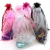 50pcs 7x9cm Organza bag Jewelry Packaging Display Pouchs Wedding Party Decoration Favors202M