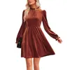 Casual Dresses Women'S Luxury Party Dress Unique Knee-Length Summer 2023 Women Long Sleeves Night Vestidos Longos