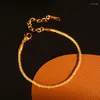 Enkelbandjes zomer stijl enkelband glanzend plating 18k goud vrouwen sieraden cadeau