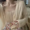 Frauen Blusen Strickjacke Mantel Sonnenschutz Kleidung Schal Abdeckungen Sommer Dünne Top Koreanische Lose Mode Licht Kurz