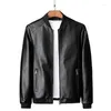 Männer Jacken Lederjacke Bomber Motorrad Männer Biker PU Baseball 8Xl 2023 Mode Kausalen Jaqueta Masculino