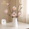 Flores decorativas Luxo EVA Sensação Real Magnólia Artificial Ramo de Flores de Seda Sala de Estar Casa Decoração de Casamento Arranjo Rosa Branco Orquídea