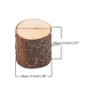 Articoli di novità Mucchio di legno Nome Segnaposto P O Menu Titolare Tavolo Forma di ceppo di albero naturale Numero Clip Stand Decorazione di nozze per feste Dr Dhcrc