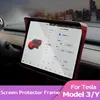 Cadre de protection d'écran de Console centrale pour Tesla modèle 3 Y accessoires de voiture modèle 3 modèle contrôle écran tactile pare-soleil Cover204m