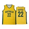 2023 FIBA ​​Australia World Cup Basketball Jersey 11 Nick Kay Rhys Anthony Vaga 7 Joe Ingles 25 Simmons 6 Andrew Bogut 12 Todd Blanchfield