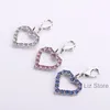 Dog Collar Charms Rhinestone Jewelry Pendant Dog Cat Loving Heart Collar Decoration Tag Pendant Pet Grooming Accessories TH1040