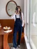 Dżinsowe dżinsy w stylu Kobiet Blue Denim kombinezon 2023 Wiosna lato moda luźna szeroka lega kategoria swobodna ks. Kameny streetwear