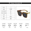 Sunglasses Fashion Brand Designer Vintage Square Women's Oversized Frame For Men Trendy Streetwear Accessories UV400