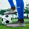 Klädskor män fotboll stövlar ankel strumpor fotboll nonslip dämpning träning futsal barn sneakers chuteira de campo 230804