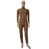 Halloween Cosplay Costumes Costumes Animal Léopard Modèle Collants Jumps Cuit Body Fancy Zentai Costumes à 3 voies Back Zipper à l'entrejambe avant