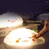Lambalar Gece Işıkları Sevimli Hambraj Yenilik Işık Çocuklar için Taşınabilir Silikon Yatak Başucu Çocuk Yatak Odası Bebek Odası Aydınlatma Oyuncak Z230805