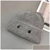 Beanie/Totenkopfkappen Beanie/SKL Designermarke Herren Beanie Hüte Damen Herbst und Winter Classic Buchstabe C Outdoor Warm Allmatch Gestrickt Dhvnu