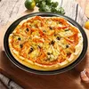 Backformen Antihaft-Pizza-Crisper-Tabletts aus Kohlenstoffstahl Pfanne mit Löchern Runder tiefer Teller Teller Backwellenform Ofen Home Kitchen Tools 230804