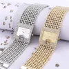Armbandsur Uthai W31 Kvinnor Fashion Luxury Diamond G Quartz Watches Clock Lady's rostfritt stålarmband Klocka Girl Wristbatch smycken