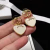 Luxus Frauen Ohrring Mode Herz Liebe Stud Paar Geschenke Designer Schmuck Verlobung Ohrringe