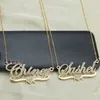 Pendant Necklaces DOREMI Stainlesss Custom Name Necklaces Pendant Letters Necklace for Women Custom Chain Jewelry Children Personalized Gold 230804