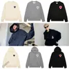 Hommes et femmes designer paris amis Hoodie broderie classique amour pull robe col rond couleur unie pull à manches longues amoureux Hoodie casual top coat min