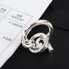 Anneaux de mariage pur 925 bijoux en argent Sterling pour les femmes chaîne épaisse fête fiançailles grande largeur anneau chanceux luxe 230804