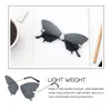 Sunglasses Po Prop Frameless Fashion Eyewear Vintage Metallic Durable Butterfly Stylish Eyeglasses Female