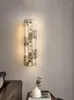 Wall Lamp Crystal Lamps For Living Room Hall Corridor Indoor Home Creative Modern Decor Rectangle LED Sconce Lighting Fixture