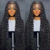 Deep Wave 13x4 13x6 Hd Lace Frontal perucas de cabelo humano onda de água transparente encaracolado perucas 360 sem cola peruca cheia do laço para mulheres negras