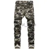 Men's Jeans Camouflage Jeans Personality Plus Size Men's Stretch Jeans Army Green Print Denim Casual Pants Design J230806