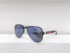 Luxus-Designer-Sonnenbrille für Männer und Frauen, halber Rahmen, UV400, braune Gläser, Pilotenmode-Stil, beliebter Retro-Vintage-Stil, coole Brillen, Retro-Glas, mit Originaletui