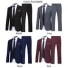 Erkekler Suits Mens 2 Parça Takım Blazer İnce Fit Smokin Ceket Ceket ve Pantolon Set resmi parti katı tek göğüslü İngiliz beyefendi