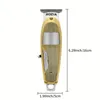 Professional Electric Hair Trimmer Hair Clipper With LED Display Golden Hair Cutting Machine For Men Father's Day Gift