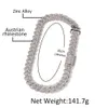 Zestawy biżuterii ślubnej UWIN 18 mm stop zink z Miami łańcuch Naszyjnik
