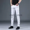 Jeans da uomo 2022 nuovo arrivo quattro stagioni jeans da uomo moda elasticità jeans da uomo jeans di cotone maschile pantaloni blu bianco nero taglia 28-36 J230806