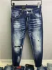 2023 Nowe przybysze D2 męskie luksusowe purpurowe designerskie dżinsowe dżinsy spodnie Dsquare dżinsy Coolguy Biker Pants Mens odzież 2 FW54