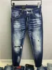 2023 Nya ankomster D2 Mens Luxury Purple Designer Denim Jeans Holes Byxor Dsquare Jeans Coolguy Biker Pants Mens Clothing 2 FW54