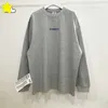 Green Gray Black Classic Print Long Sleeve T Shirt Men Women 100% Cotton Oversized Outside Big Tag VTM T-Shirt T230806