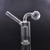 Gros Pocket Glass Oil Burner Bong Ash Catcher Narguilé pour Dab Rigs Conduites d'eau Petit Bubbler Recycler Bong avec Big Size Oil Burner Pipe Moins cher