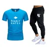 Herren-Trainingsanzüge PEARLY GATES 2023 Sommer-Zweiteiler-Set, lässiges T-Shirt und Shorts-Sets, Sportanzug, modischer Kurzarm-Trainingsanzug