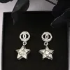 8069 Nuevo Diseñador transfronterizo Moda Dulce Oro Plata Pendientes Exagerar Pendientes de estilo fresco